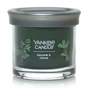 NWT- Yankee Candle Balsam & Cedar Small Tumbler Scented Candle